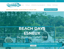 Tablet Screenshot of beachdays.net